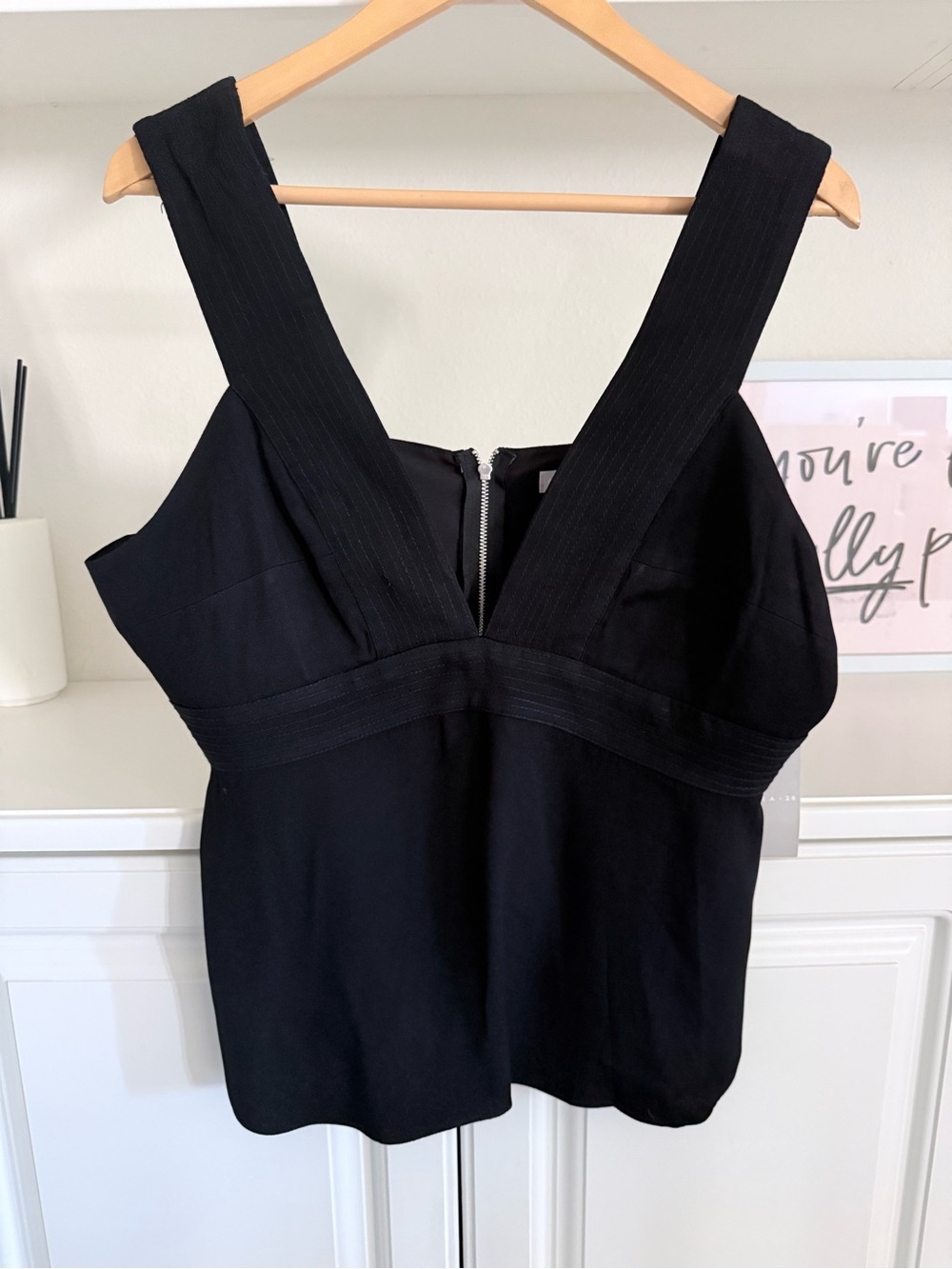 Chelsea28 Black V-Neck Wide-Strap Camisole